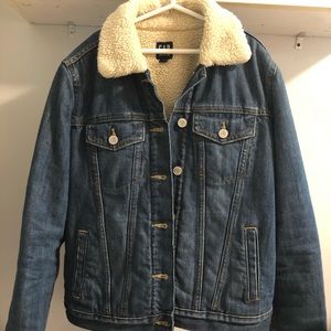 GAP Denim Jacket with Fur